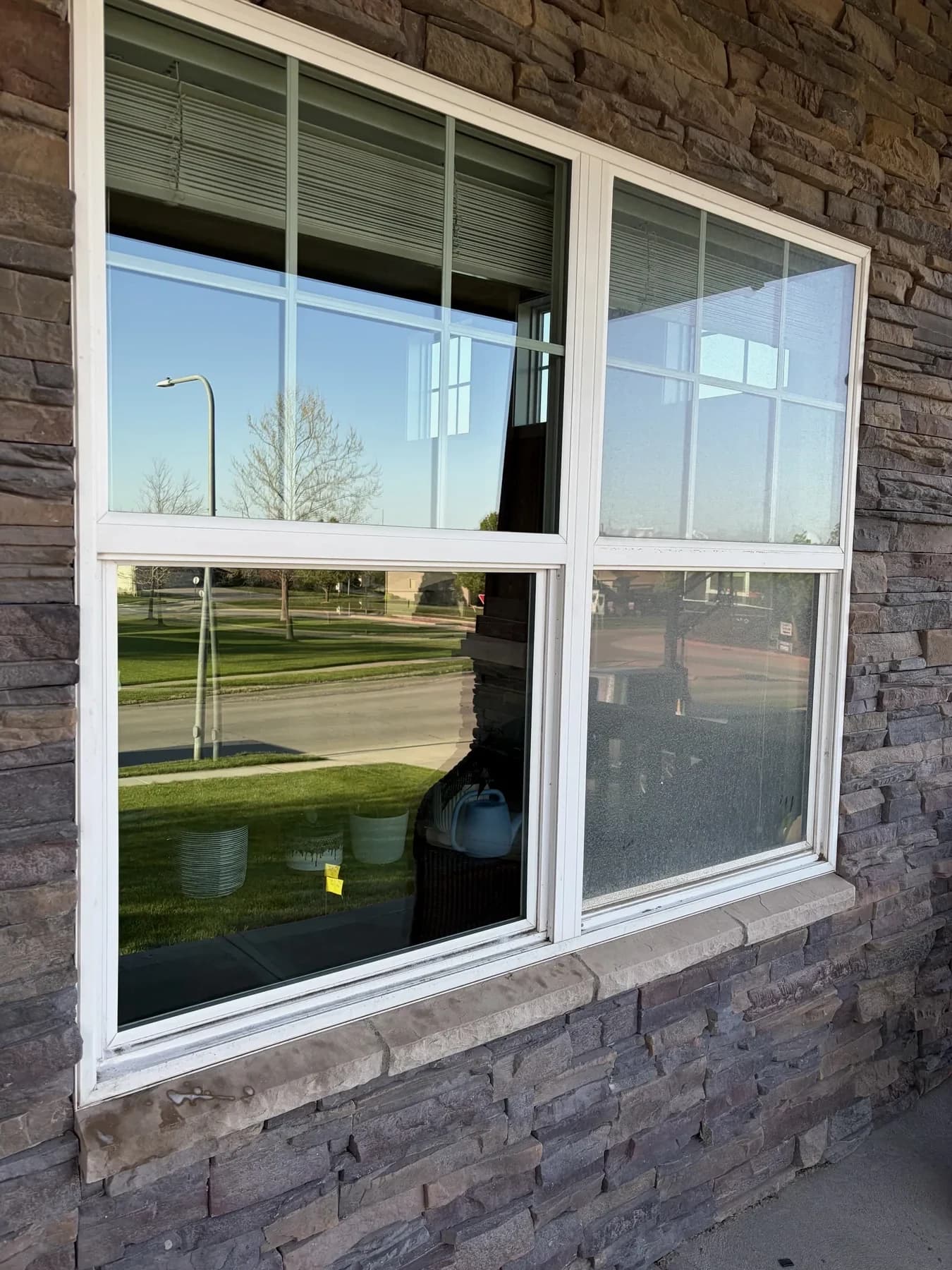 Roof glass on a cedar shake elevation, Omaha